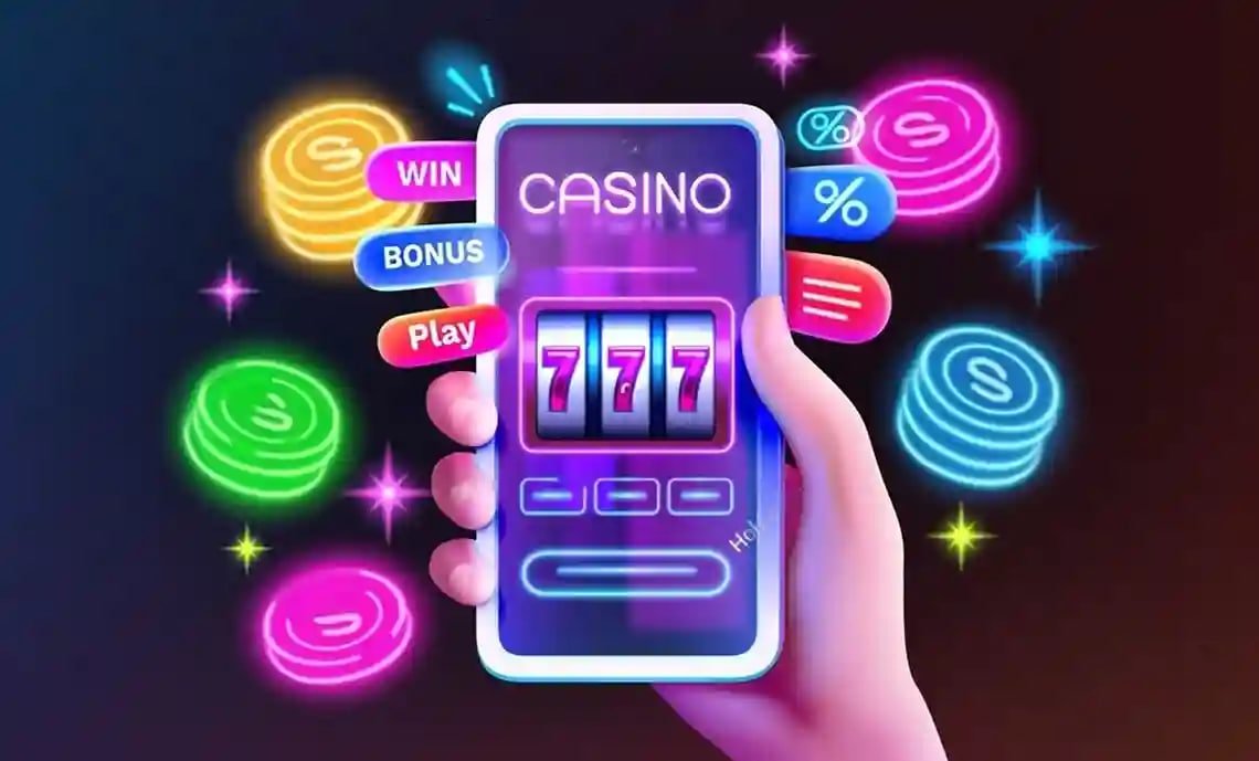 Lucky Dragons themed visual on vs55 with soft colorful mobile entertainment styling